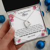 Forever Love Necklace | Personalized To My Beautiful Niece Necklace from Aunt Auntie Life Gave Me You Niece Birthday Thanksgiving Graduation Christmas Customized Gift Box Message Card | siriusteestore