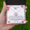 Love Knot Necklace | Personalized To My Beautiful Niece Necklace from Aunt Auntie Life Gave Me You Niece Birthday Thanksgiving Graduation Christmas Customized Gift Box Message Card | siriusteestore