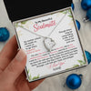 Forever Love Necklace | Personalized To My Beautiful Soulmate Necklace From Husband Hand In Hand Wife Birthday Anniversary Valentines Day Jewelry Customized Gift Box Message Card | siriusteestore