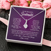 Alluring Beauty Necklace | Personalized To My Beautiful Soulmate Necklace From Husband I Love You Future Wife Birthday Valentines Day Christmas Customized Gift Box Message Card | siriusteestore
