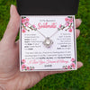 Love Knot Necklace | Personalized To My Beautiful Soulmate Necklace From Husband Love You Longer Wife Birthday Anniversary Wedding Valentines Day Customized Gift Box Message Card | siriusteestore