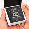 Interlocking Hearts Necklace | Personalized To My Beautiful Wife Necklace From Husband 30 Years Wedding Anniversary For Her Married 30th Anniversary For Her Customized Gift Box Message | siriusteestore