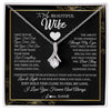 Alluring Beauty Necklace | Personalized To My Beautiful Wife Necklace From Husband I May Not Be Your First Day Wife Valentines Day Birthday Christmas Customized Gift Box Message Card | siriusteestore