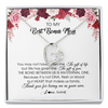 Forever Love Necklace | Personalized To My Best Bonus Mom Necklace from Daughter Thank You For Loving Me Stepmom Jewelry Birthday Mothers Day Christmas Customized Message Card | siriusteestore