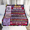 Personalized To My Bestie Blanket from Best Friend Sister You Will Always Be In My Heart Bestie Birthday Thanksgiving Christmas Customized Fleece Throw Blanket | siriusteestore