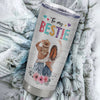 Personalized To My Bestie Stainless Steel Tumbler Cup Flowers Thank You Forever Best Friends For Women Birthday Christmas Travel Mug | siriusteestore