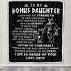 Personalized To My Bonus Daughter Viking Blanket From Stepdad I Am So Proud Of You Runes Viking Stepdaughter Christmas Customized Bed Fleece Blanket | siriusteestore