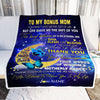 Personalized To My Bonus Mom Blanket from Daughter In Law Thank You For Loving Me Butterfly Stepmother Mothers Day Birthday Christmas Customized Fleece Blanket | siriusteestore