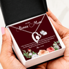 Forever Love Necklace | Personalized To My Bonus Mom Necklace Thank You For Being A Part Of My Life Mother In Law Stepmom Jewelry Birthday Mothers Day Customized Gift Box Message Card | siriusteestore
