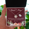 Love Knot Necklace | Personalized To My Bonus Mom Necklace Thank You For Being A Part Of My Life Mother In Law Stepmom Jewelry Birthday Mothers Day Customized Gift Box Message Card | siriusteestore
