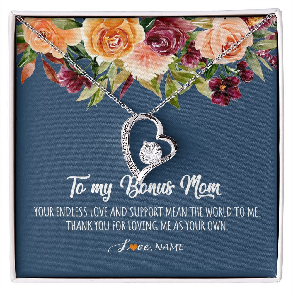 Bonus Mom Gift, Bonus Mom Necklace, Christmas Gift for Bonus Mom, Stepmom Gift, Mothers Day