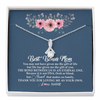 Alluring Beauty Necklace | Personalized To My Bonus Mom Necklace from Daughter Thank You For Loving Me Bonus Mom Jewelry Birthday Mothers Day Christmas Customized Message Card | siriusteestore