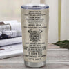 Personalized To My Bonus Son Tumbler From Step Dad Stainless Steel Cup You Will Never Lose Viking Stepson Birthday Graduation Christmas Travel Mug | siriusteestore