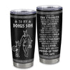 Personalized To My Bonus Son Viking Tumbler From Stepfather Stainless Steel Cup I Am So Proud Of You Runes Viking Stepson Birthday Christmas Travel Mug | siriusteestore