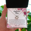 Love Knot Necklace | Personalized To My Boyfriend's Mom Necklace Flower Forever Be Grateful Boyfriend's Mom Birthday Mother's Day Pendant Jewelry Customized Gift Box Message Card | siriusteestore
