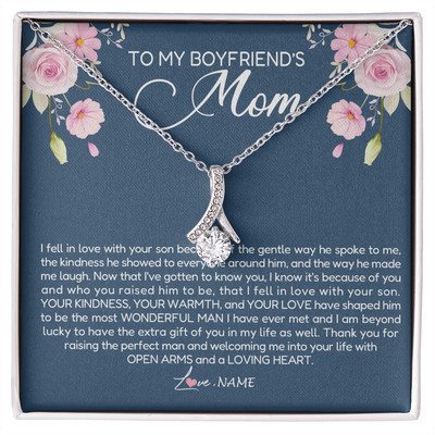 To My Boyfriend's Mom Alluring Beauty Necklace, Gift for Boyfriend