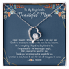 Forever Love Necklace | Personalized To My Boyfriend's Mom Necklace Thank You For Raising Wonderful Son Boyfriend's Mom Mother's Day Pendant Jewelry Customized Gift Box Message Card | siriusteestore
