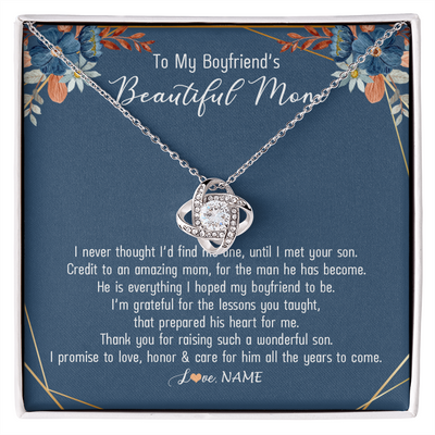 To My Mom, Mothers Day Gift, Love Knot Jewelry Necklace Gift for Mom, To  Dog Mom