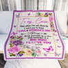 Personalized To My Cousin Blanket From Family It A Big Hug Butterfly Rose Cousin Birthday Thanksgiving Christmas Customized Fleece Throw Blanket | siriusteestore