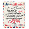 Personalized To My Cousin Blanket I Love You Hugs Air Mail Letter Birthday Christmas Thanksgiving Graduation Customized Fleece Blanket | siriusteestore