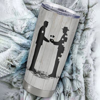 Personalized To My Dad From Son Stainless Steel Tumbler Cup I Know It’s Not Easy For A Man To Raise A Child Dad Fathers Day Birthday Christmas Travel Mug | siriusteestore