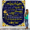 Personalized To My Daughter Blanket From Mom Dad You Are My Sunshine Sunflower Daughter Birthday Christmas Customized Fleece Blanket | siriusteestore
