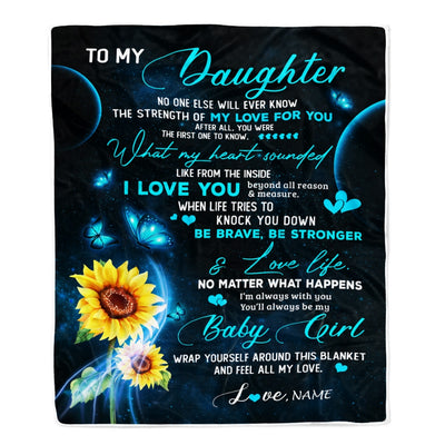 Personalized To My Daughter Blanket From Mom Mother Dad Never Forget I Love You Mermaid Daughter Birthday Christmas Customized Bed Fleece Blanket | siriusteestore