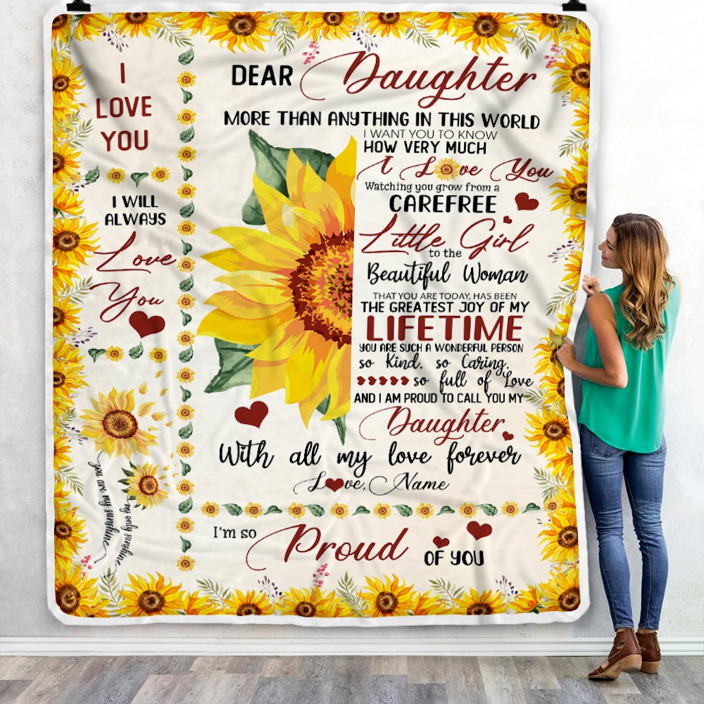 To my daughter sunflower blanket deals