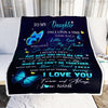 Personalized To My Daughter From Mom Blanket Once Upon A Time Butterfly Daughter Birthday Graduation Christmas Gift Bed Quilt Fleece Throw Blanket | siriusteestore