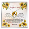 Forever Love Necklace | Personalized To My Daughter In Law Necklace from Mother In Law I Will Forever Love You Daughter In Law Jewelry Birthday Wedding Day Customized Message Card | siriusteestore