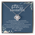 Love Knot Necklace | Personalized To My Daughter Necklace From Dad Mom Straighten Your Crown Queen Daughter Jewelry Birthday Graduation Christmas Customized Gift Box Message Card | siriusteestore