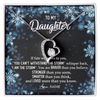 Forever Love Necklace | Personalized To My Daughter Necklace From Mom Dad Mother Whisper Back I Am The Storm Daughter Jewelry Birthday Graduation Christmas Customized Message Card | siriusteestore