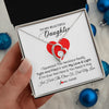 Forever Love Necklace | Personalized To My Daughter Necklace from Mom Dad I Squeezed This Necklace Daughter Birthday Graduation Christmas Customized Gift Box Message Card | siriusteestore