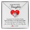 Love Knot Necklace | Personalized To My Daughter Necklace from Mom Dad I Squeezed This Necklace Daughter Birthday Graduation Christmas Customized Gift Box Message Card | siriusteestore