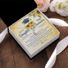 Alluring Beauty Necklace | Personalized To My Daughter On Her Graduation Day Necklace Flower I Love You I'm Proud Of You Class of 2022 Daughter Jewelry Customized Gift Box Message Card | siriusteestore
