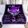 Personalized To My Fiance Blanket From Fiancee Meeting You Was Fate Fiance Anniversary Valentines Day For Him Birthday Christmas Fleece Throw Blanket | siriusteestore