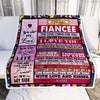 Personalized To My Fiancee Blanket From Fiance Wood I Love You More And More Soulmate Fiancee Anniversary Valentines Day Christmas Fleece Throw Blanket | siriusteestore