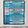 Personalized To My Fiancee Blanket From Fiance Wood Laugh Love Live Big Hug Fiancee Birthday Anniversary Valentines Day Christmas Customized Fleece Blanket | siriusteestore