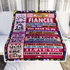 Personalized To My Fiancee Blanket From Fiance Wood Never Forget That I Love You Fiancee Anniversary Valentines Day For Her Christmas Fleece Throw Blanket | siriusteestore