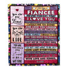 Personalized To My Fiancee Blanket From Fiance's Name Wood Never Forget That I Love You Fiancee Anniversary Valentines Day Wedding Christmas Fleece Throw Blanket | siriusteestore
