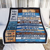 Personalized To My Fiancee Blanket Never Forget I Love You Fiancee Birthday Anniversary Wedding Valentine's Day Christmas Customized Bed Fleece Blanket | siriusteestore