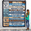 Personalized To My Fiancee Blanket Never Forget I Love You Fiancee Birthday Anniversary Wedding Valentine's Day Christmas Customized Bed Fleece Blanket | siriusteestore