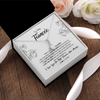 Alluring Beauty Necklace | Personalized To My Fiancee Necklace From Fiance I Love You More Girlfriend Birthday Anniversary Wedding Valentines Day Christmas Customized Message Card | siriusteestore