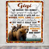 Personalized To My Gigi Blanket From Granddaughter Grandson Bear I Love You Gigi Birthday Mothers Day Christmas Customized Fleece Throw Blanket | siriusteestore