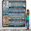 Personalized To My Girlfriend Blanket From Boyfriend I Love You Blessing Sweet Birthday Anniversary Valentine's Day Christmas Customized Fleece Blanket | siriusteestore