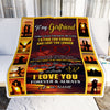 Personalized To My Girlfriend Blanket From Boyfriend Name Sunset I Love You Birthday Anniversary Valentine's Day Christmas Gift Bed Quilt Fleece Throw Blanket | siriusteestore