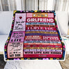 Personalized To My Girlfriend Blanket From Boyfriend Wood I Love You More And More Soulmate Girlfriend Anniversary Valentines Day Christmas Fleece Blanket | siriusteestore