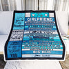 Personalized To My Girlfriend Blanket From Boyfriend Wood Laugh Love Live Big Hug Girlfriend Birthday Valentines Day Christmas Customized Fleece Blanket | siriusteestore