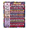 Personalized To My Girlfriend Blanket From Boyfriend's Name Wood Never Forget That I Love You Girlfriend Anniversary Valentines Day Christmas Fleece Blanket | siriusteestore