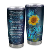 Personalized To My Goddaughter From Aunt Auntie Stainless Steel Tumbler Cup Be Brave Be Stronger Butterfly Sunflower Goddaughter Birthday Graduation Christmas Travel Mug | siriusteestore